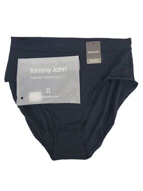 NEW Tommy John Second Skin High Rise Brief Black Sz M Modal Blend